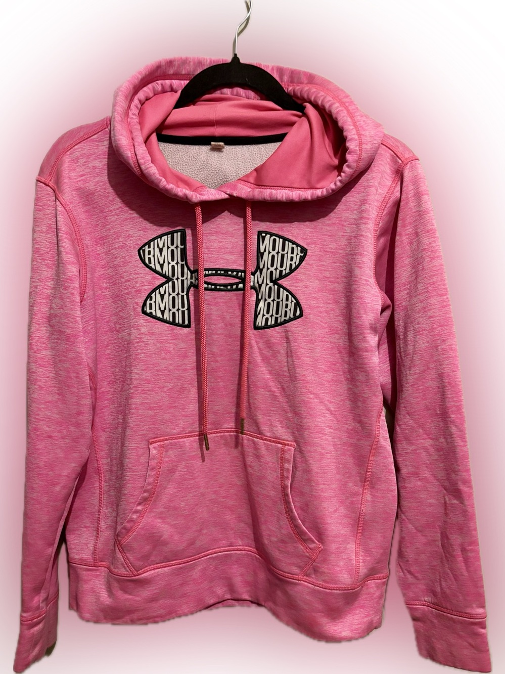 Under Armour Pink Pullover Hoodie with Logo